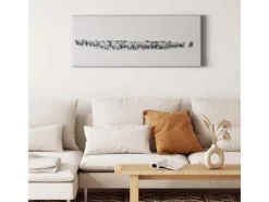 Bricoflor Schaf Bild In Winterlandschaft Tierfotografie Bild Auf Leinwand Ideal Für Schlafzimmer Weißes Wandbild Mit Tier Motiv Im Winter Stil