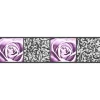 Bricoflor Bordüren^Selbstklebende Bordüre in Lila Rosen Tapeten Bordüre in Flieder Ideal für Schlafzimmer und Badezimmer Vinyl Tapetenbordüre mit Ornament