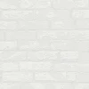 Bricoflor Steintapete in 3D Optik Weiß überstreichbare Tapete in Steinoptik Vlies Strukturtapete zum überstreichen