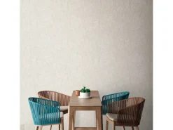 Bricoflor Tapete Beige Gold Ideal für Flur und Wohnzimmer Moderne Vliestapete mit Linien Muster und Struktur Prägung