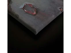 Bricoflor Wanddekoration^Wandbild In Metall Optik Grau Braun 90 X 60 Cm Leinwandbild Im Industrial Style Deko Bild In Rost Optik Für Wohnzimmer