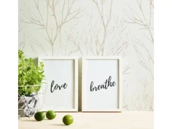 Bricoflor Tapetenmuster^Weiß Gold Tapete mit Baum Design Waldtapete im Modernen Stil für Esszimmer und Schlafzimmer Vlies Mustertapete mit Vinyl