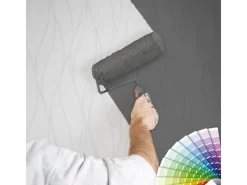 Bricoflor Überstreichbare Tapeten^Weiße Vliestapete mit Muster Geschwungene Linien Tapete überstreichbar Gemusterte Vlies Wandtapete Schlicht für Schlafzimmer und Esszimmer