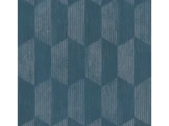 Bricoflor Mosaik^Wohnzimmer Tapete Petrol Retro Vliestapete Geometrisch Ideal für Schlafzimmer Petrolfarbene Wandtapete aus Vlies und Vinyl