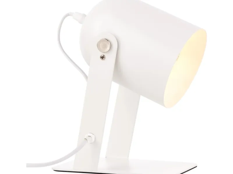 Brilliant Tischlampe Yan E27 Weiß 29 cm