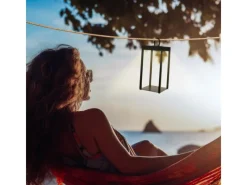 Brilo LED Laterne Luca Touch Dimmbar IP44 Spritzwassergeschützt