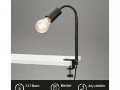 Briloner Metallregale|Regale Schwarz^Klemmleuchte Krampo Schwarz