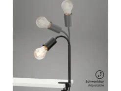 Briloner Metallregale|Regale Schwarz^Klemmleuchte Krampo Schwarz