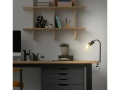 Briloner Metallregale|Regale Schwarz^Klemmleuchte Krampo Schwarz