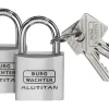 Burg Wächter Zylinder-Vorhangschloss Alutitan Set DUO 770 40 SB
