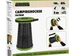 CALIMA Campinghocker Faltbar Höhenverstellbar ø 25 cm