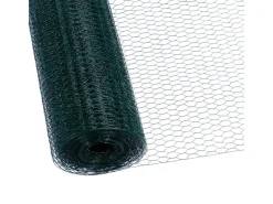 CCLIFE Hühnerzaun Geflügelnetz 45mm Maschenweite 100cm Höhe 50m Länge PVC-Beschichtet