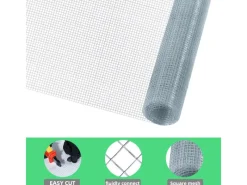 CCLIFE Kleintierbedarf^Hühnerzaun Geflügelnetz 6.3mm Maschenweite 100cm Höhe 2m Länge Verzinkt