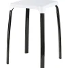 Hocker^CMI Badhocker Schwarz - Weiß