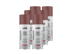 Sprühlacke^COLORS Korrosionsschutzgrundierung Sprühlack 6er Set 400ml Rotbraun