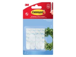 Vitrinen^Command Haken-Set Mittelgroß Transparent 6 Stück