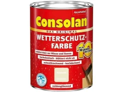 Consolan Außen-Fassadenfarben^Wetterschutzfarbe Seidenglänzend 750 ml