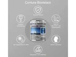 CONTURA Klarlacke^Boots & Yachtlack Bootslack Holzlack Hartlack Klarlack 2,5 Liter Glänzend