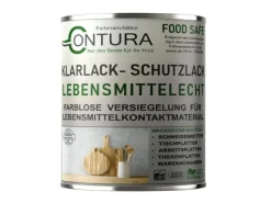 CONTURA Klarlack Lebensmittelecht Hartlack Food Safe Schneidebrett Tischplatte Holzlack LFGB Lack 750ml