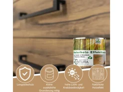 CONTURA Speziallacke^Parkettlack Möbellack Holzlack Naturholzeffekt Lack Matt Naturholz Effektlack 750ml
