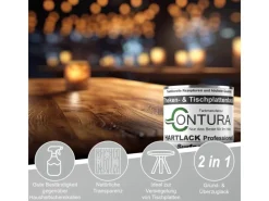 CONTURA Tischplattenlack Hartlack Treppenlack Lack & Universallack Grundierung Glänzend 375ml