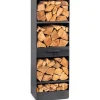 CookKing Regale Schwarz^Kaminholzregal Vento 30x40x120cm