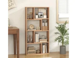 Bücherregale^Costway Bücherregal mit 4 Ebenen Standregal mit 8 Fächern