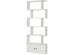 Costway Bücherregal mit Türen Standregal 183 x 70 x 23 cm