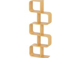 Bücherregale^Costway Bücherregal S-förmig Aus Bambus Würfelregal mit 5 Etagen