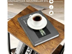 Tische^Costway Beistelltisch 3-Stufiger Plattenspielerständer Couchtisch