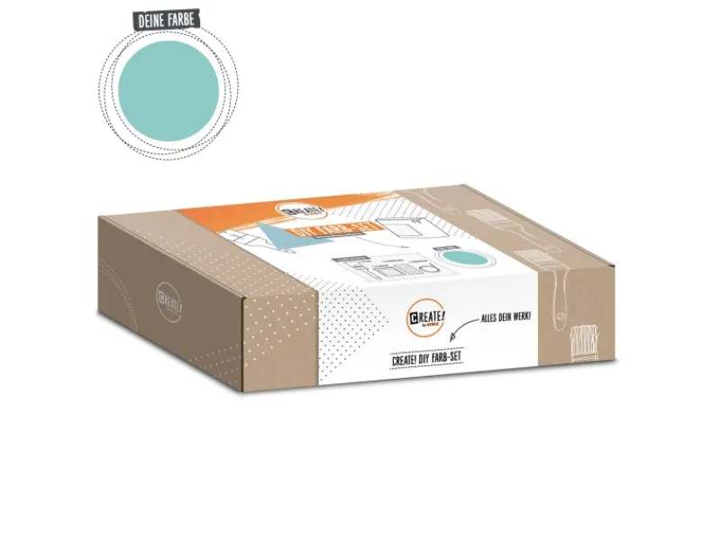 CREATE! by OBI Bastelzubehör|Bastelfarben^DIY Farb-Set Blaugrün Satin Finish 125 ml