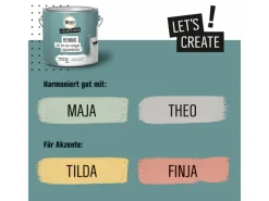 CREATE! by OBI Innenfarben^Lieblingsfarben Wandfarbe Benno Lagunentürkis matt 2,5 l