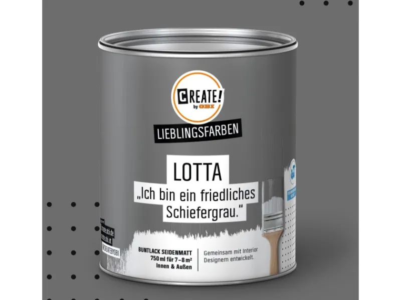 CREATE! by OBI Lieblingsfarben Buntlack Lotta seidenmatt 750ml