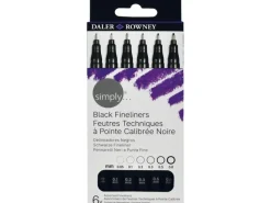 Dailer Rowney Fineliner-Set Simply 6 Stück