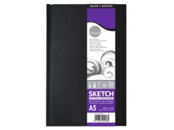 Daler Rowney Künstlerzubehör^Daler-Rowney Simply Skizzenbuch Mittlere Körnung 100gsm Hardcover A5 Softweiß