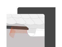 DAPRONA Vogelschutzgitter Lüftungsband PVC 5m x 80mm Zuverlässige Belüftung