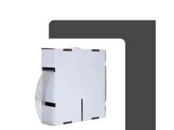 DAPRONA Insektenschutz^Vogelschutzgitter Lüftungsband 60m x 80mm Aluminium