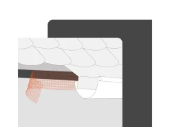 DAPRONA Vogelschutzgitter Lüftungsband 120m x 50mm Aluminium