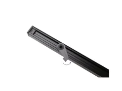 Deco-Raum Vorhänge^Gardinenschiene nach Maß 1-Lauf Square 160cm