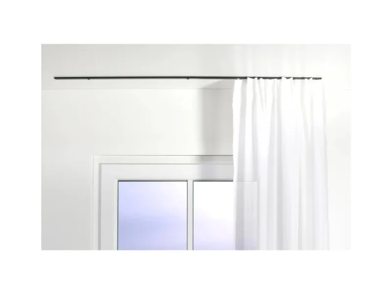 Deco-Raum Gardinenschienen^Gardinenschiene nach Maß 1-Lauf Deckenmontage Minimal 90cm