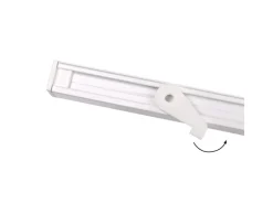 Deco-Raum Vorhänge^Gardinenschiene nach Maß 1-Lauf Square 480cm