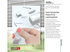 Deco-Raum Plissee Basic ohne Bohren 60x150cm Blickdicht Klemmfix