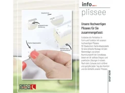 Deco-Raum Plissees^Plissee Basic ohne Bohren 80x210cm Blickdicht Klemmfix