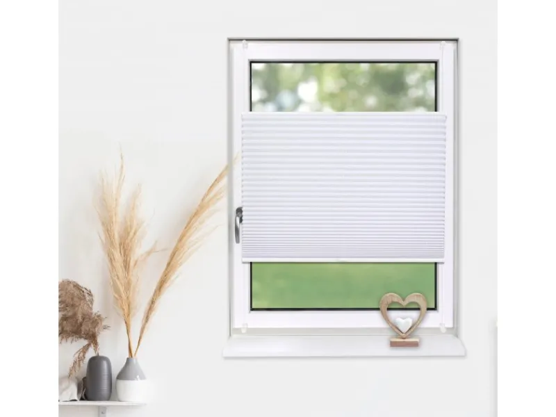 Deco-Raum Plissee Basic ohne Bohren 45x150cm Blickdicht Klemmfix