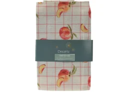 Decoris Tischdecken^Tischläufer Pfirsich-Motiv Polyester 32 cm x 140 cm Bunt