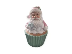 Dekofigur Cupcake Weihnachtsmann 14,5 cm