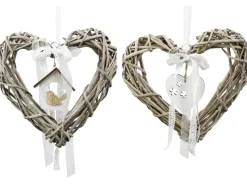 Dekofigur Herz Bunt 2-fach sortiert 28 cm x 30 cm