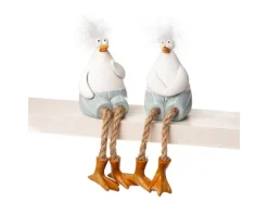 Dekorative Figuren^Deko-Figur Möwe Kantensitzer 2-fach Sortiert 15 cm