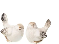 Dekorative Figuren^Deko-Figur Vogel 2-fach Sortiert 13 cm x 12,5 cm x 9,5 cm Braun