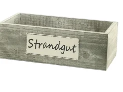 Deko-Holzbox 21 cm x 11 cm x 7 cm Grau